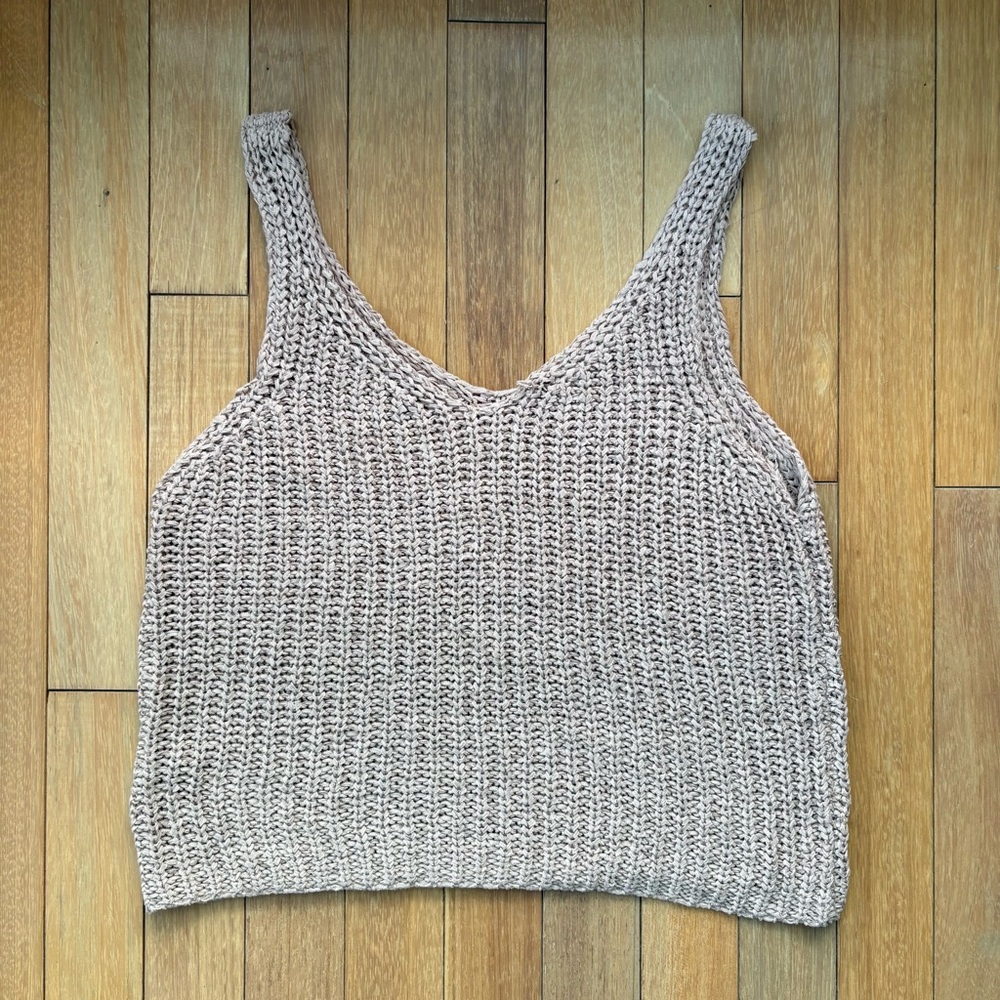 Women's Knit Tank Top - Cream